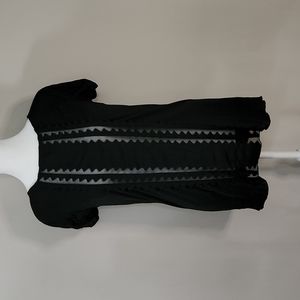 Nwt BCBG Maxazria semi sheer short sleeve